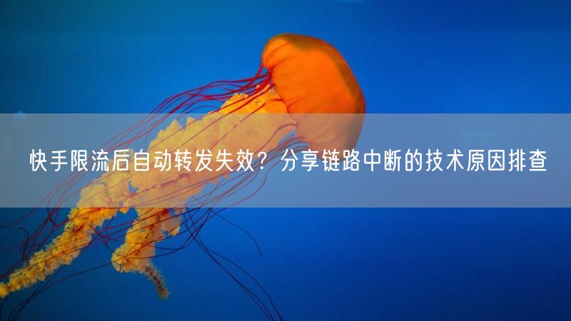 快手限流后自动转发失效？分享链路中断的技术原因排查