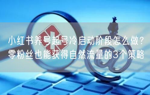 小红书养号起号冷启动阶段怎么做？零粉丝也能获得自然流量的3个策略