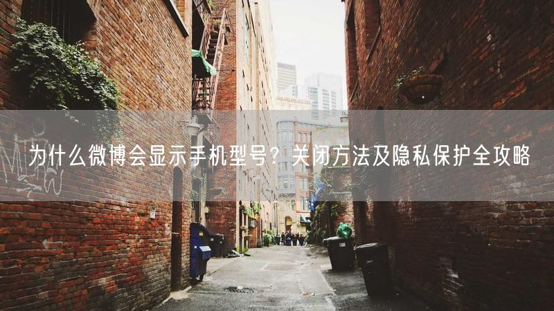 为什么微博会显示手机型号?关闭方法及隐私保护全攻略